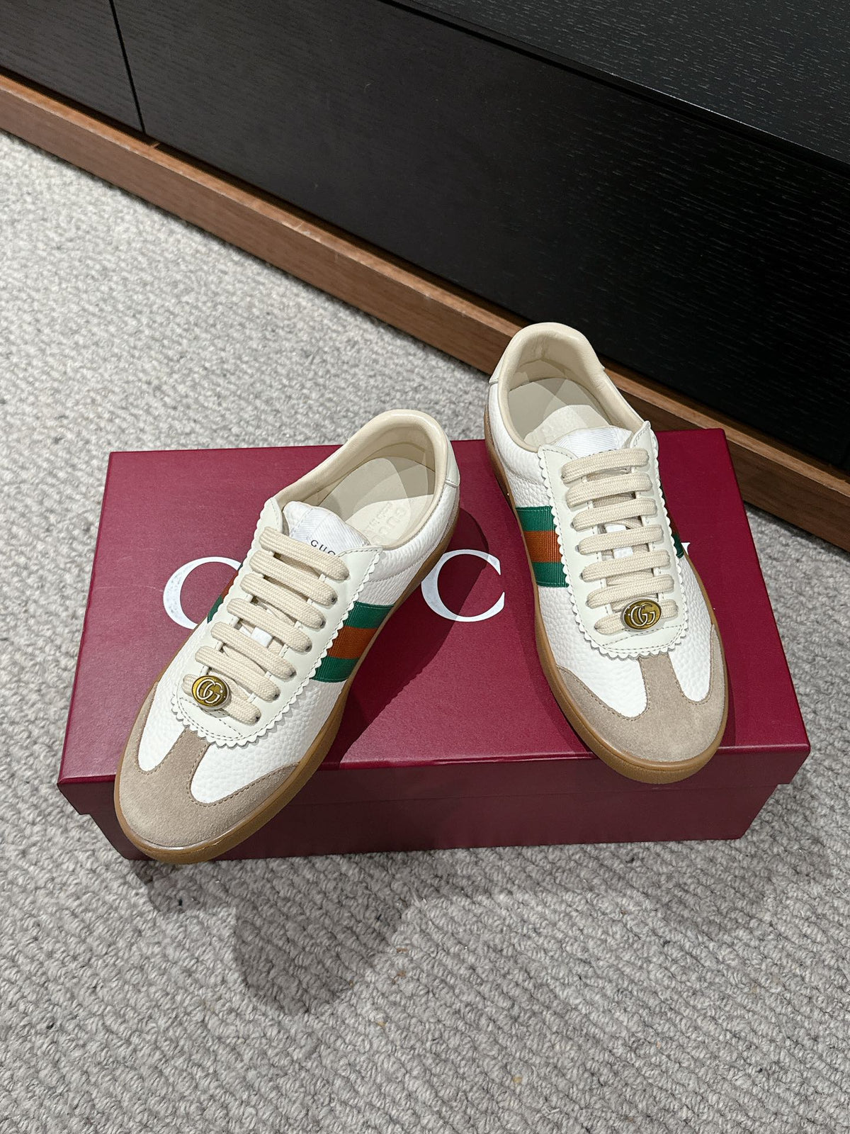 GUCCI & ADIDAS SNEAKER WHITE CALFSKIN